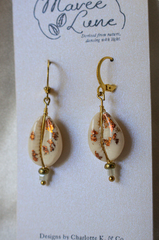 Icy Hot Shell-Studded Earrings